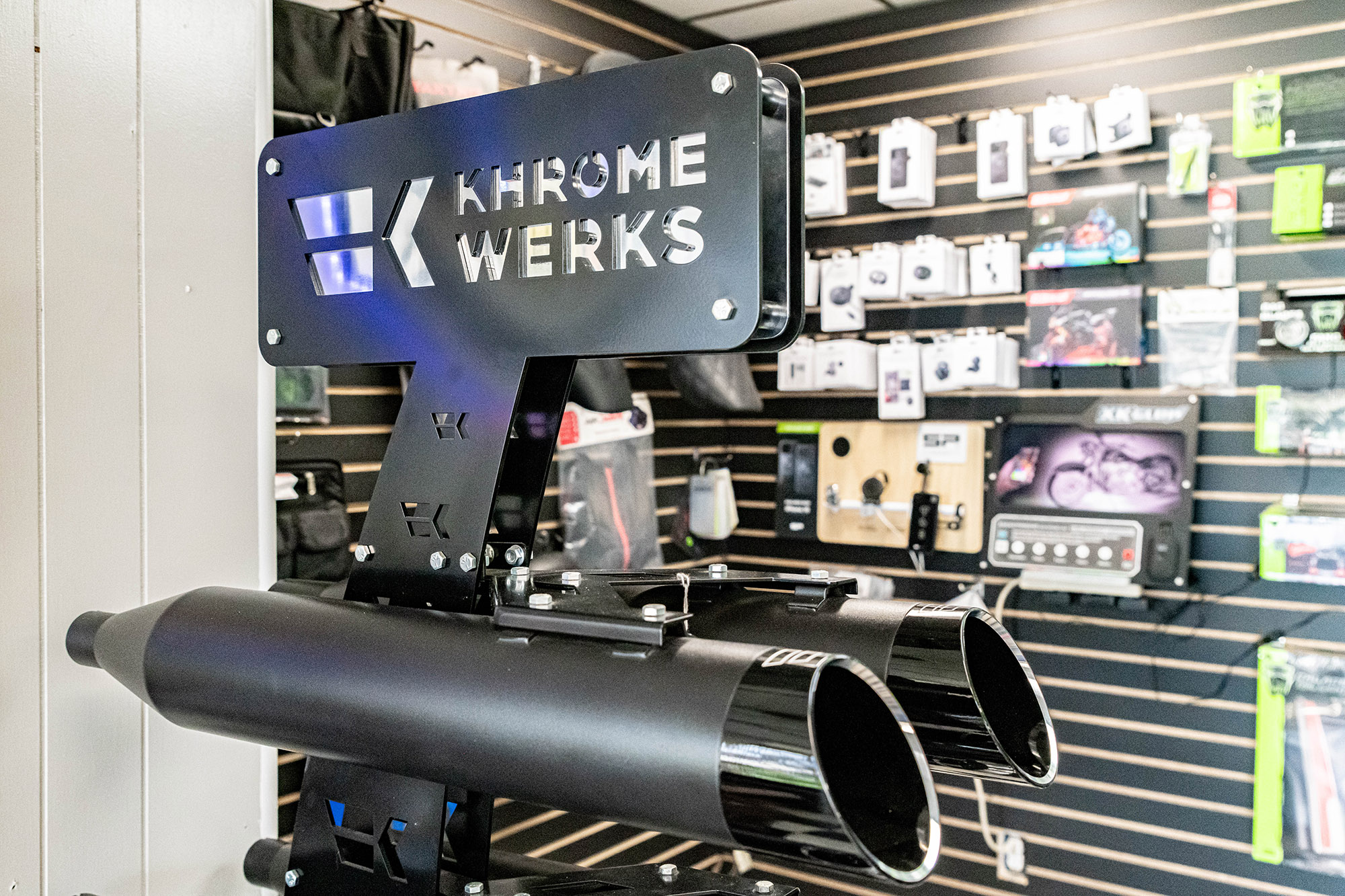 Khrome Werks motorcycle display